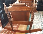 Cradle  Antique Spindle Rocking Cradle  40   From New England 1800 s Farmhouse