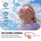 Acbluce Pink Girls Polarized Medium  Bright White-pink Frame pink Revo Lense