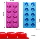 6pcs Silicone Molds Puppy Dog Paw And Bone  Elegant Chocolate Molds For Baking 