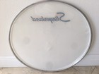 1970s Vintage Slingerland 22  Bass Drum White Color Head  Made In Usa