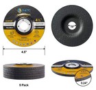 4-1 2  X 1 4  X 7 8  Satc T27 Metal Grinding Wheels For Aluminum And Soft Metals