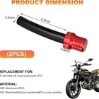 2 Pcs Motorcycle Gas Caps Vent Hose  Aluminum Gas Fuel Tank Caps Vent One-way Va