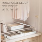 Jewelry Organizer Tray With Lid  35 Grids Velvet Earring Organizer Holder