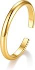 Sustainable 14k Gold Plated Toe Ring - Chic 925 Sterling Silver Jewelry For Her