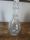 Vintage France Four 4 Chamber Divided Clear Glass Liquor Decanter Bottle Whisky