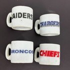Vtg Nfl Afc West Football Ceramic Mini Mug Cup Raiders Chargers Broncos Chiefs