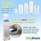 Diaper Pail Refill Bags Compatible With Playtex Diaper Genie Pails Odor Absor   