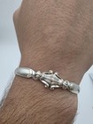    vintage Wallace Sterling Silver 925 Romance Of The Sea Spoon Cuff Bracelet