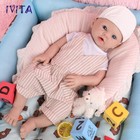 Ivita 20  Lovely Smile Boy Infant Lifelike Reborn Baby Full Body Silicone Doll