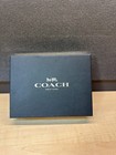 Nwt  Coach Gift Box Corner Zip Wristlet F80233 Signature Coated Canvas   Leather