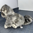 Hansa Pallas 7    Gray Kitten Cat Striped Tail Plush Soft Toy Animal Collectable