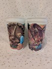Lot 6 Jurassic Park Mcdonald s Dinosaur Collector Cup Cups Complete Set 1992 Vtg