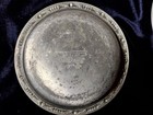 Farberware Vintage Wrought Aluminum And Ceramic Mcm Set Of Four Atomic Coasters
