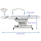 Fully Electric Massage Facial Bed Table Adjustable Beauty Spa Equipment White