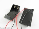 100pcs 1x 9v 9 Volt Cell Battery Clip Holder Box Dc Case With Wire Lead Diy