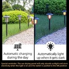 2pack Solar Pathway W  Flickering Flame Lights Outdoor Garden Hanging Torch Lamp