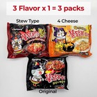 Samyang Spicy Hot Chicken Ramen Noodle Assorted Mix Buldak  3 Flavor  Pack Of 3