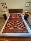 Vintage Antique 1900s Navajo Rug Blanket Native American Indian Handwoven Wool