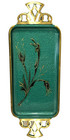 Vintage Judaica Green Shabbat Serving Tray Israel Jewish Judaism Hebrew