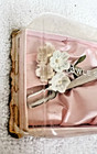 Vintage Towle Sterling Silver Baby Girl Pink Toothbrush Extra Brush Original Box