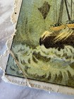 Antique 1889 Mclaughlin Coffee Naval Warfare Trade Card Ironclad Ship Explosion