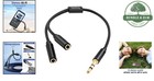 Stereo Audio Splitter Cable  Dual 3 5mm Female To Male Connector For Headphones