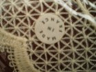 Nos  Vintage French Normandy Lace  normandie  Coat-of-arms  9  Round