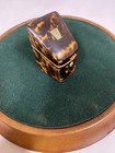 Georgian Faux Tortoiseshell Figural Sewing Needle Case In Form Of A Knife Box
