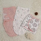 Baby Swaddle Sleep Sacks 3-pack  Newborn Organic Cotton Swaddle Wraps With Ad   