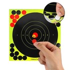 50pcs Targets Range Paper - Bright Green Self-adhesive Shooting Stickers 8 8inch