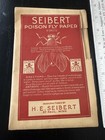 Seibert Poison Fly Paper Package Envelope Old Vintage Antique W  Contents  Full 