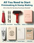 Linocut Kit For Printmaking   Stamp A4 letter  8 5 X 11 Inches   Multicolor