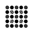Really Great Stencils  Patterned Circles Stencil  6x6   Rows Of Round  Balls