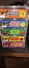 1977 Topps Star Wars Series 1  2  3  4  5 Empty Wax Box Lot With Acrylic Cases
