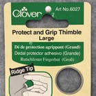 Clover Protect   Grip Thimble Large  6027 Flexible Rubber Scallop Design