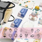 Large Capacity Baby Bag  Travel Diaper Bag Maternity Nappy Backpack  black gray 