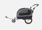 2-in-1 Dog Bike Trailer   Pet Stroller   Foldable Cart  88lbs Capacity