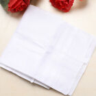 Lot Of White Cotton Men Handkerchiefs Hanky Pocket Square Hankie Lot Set Vintage