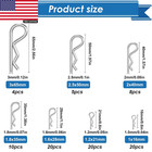 Cotter Pin Assortment Kit - 304 Stainless Steel 13 Sizes Cotter Pins   R Clips C