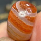 Natural Striped Agate Old Tibetan Dzi Beads 1 Eye Amulet Pendant Diy Beads  4475