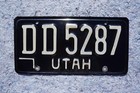 1968 Utah License Plate