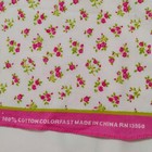 Vintage Pink Floral Hankerchief Bandana Scarf With Roses Or Flowers 