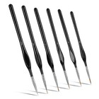 6x Extra Fine Tip Detail Paint Brushes For Miniatures Model Maker Painting Set