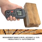 Digital Lcd Wood Moisture Meter Detector Tester Wood Firewood Paper Cardboard