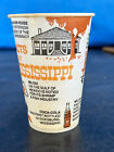 Vtg 1960s 1970s Travel Center Mississippi Facts Wax Paper Cup Coca Cola