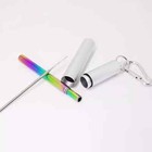 Reusable Straws  Collapsible Portable Foldable Metal Straw Stainless Steel Drink