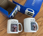 2 Vintage New In Box Chinese Crested  having A Bad Hair Day  Mugs  Carlton Cards