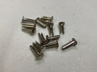 Nickel Bifurcated Split Rivets Oval Domed Head Plated Slotted Leg No  6 9 11 14
