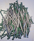 X100 Artificial Grass Turf Install 5  Green Top Steel Nails Pins Pegs Stakes Usa