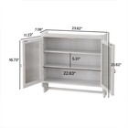 Pantry Cabinet Farmhouse White 25  Fluted Glass Door Bathroom Storage